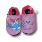 Preview: Krabbelschuhe Meerjungfrau auf Delfin